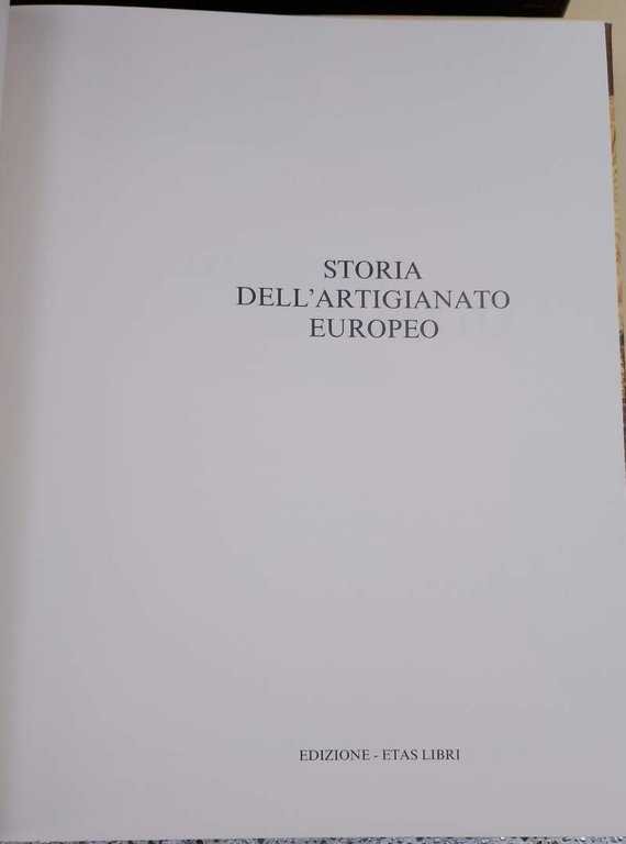 STORIA DELL'INDUSTRIA EUROPEA-STORIA DELL'ARTIGIANATO EUROPEO-2 VOLL.(1981-83)