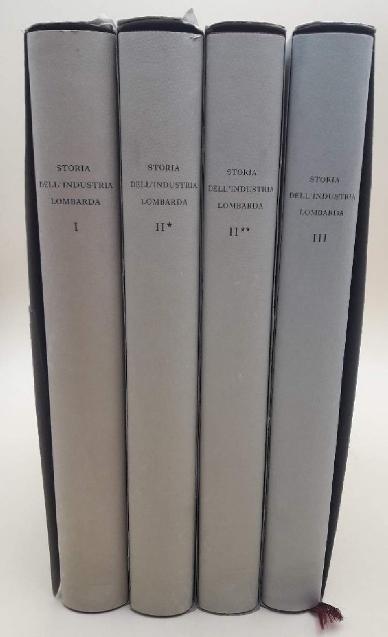 STORIA DELL'INDUSTRIA LOMBARDA VOLL. I, II*,II**,III(1988-1992)