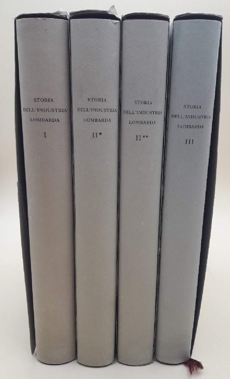 STORIA DELL'INDUSTRIA LOMBARDA VOLL. I, II*,II**,III(1988-1992)