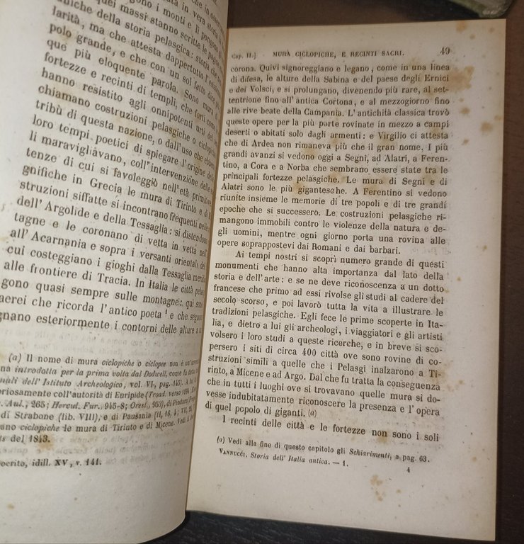 Storia dell'Italia antica- 4 voll.