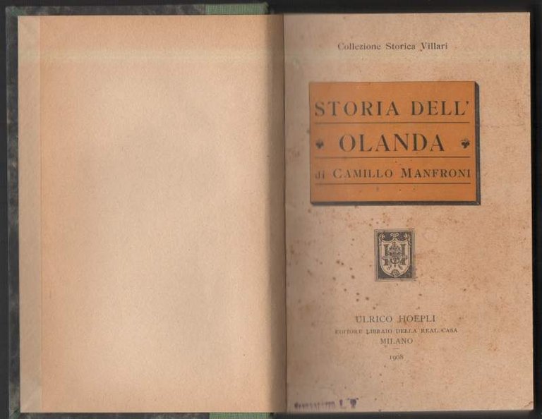 STORIA DELL'OLANDA (1908)