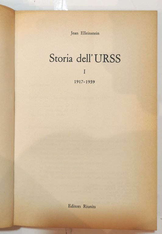 Storia dell'Urss
