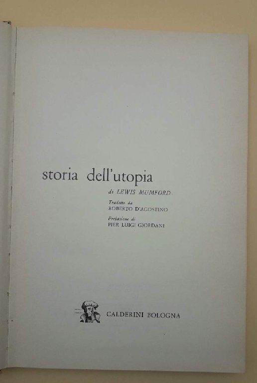 STORIA DELL'UTOPIA( 1969)