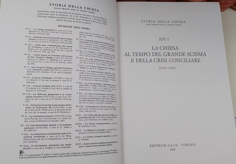 Storia della chiesa dalle origini ai giorni nostri- 17 tomi
