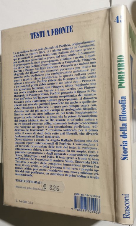 Storia della Filosofia ( frammenti )