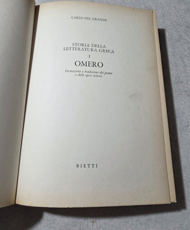 Storia della letteratura greca: I' - Omero | Immagine Gallery 2