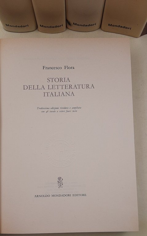 Storia della letteratura italiana - 5 Voll. | Immagine Gallery 2