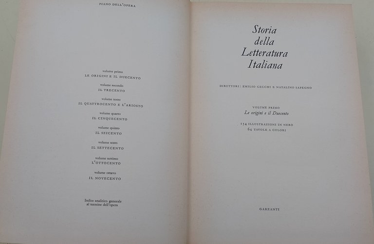 Storia della letteratura italiana- 9 voll.