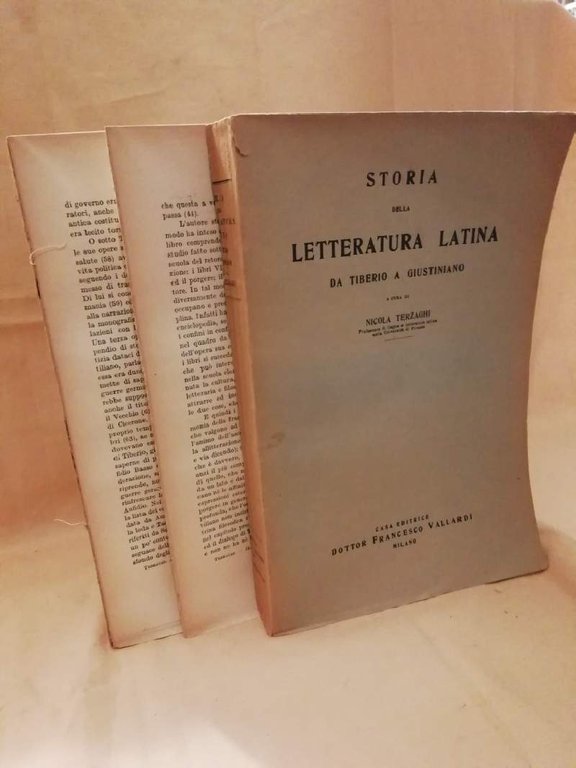 STORIA DELLA LETTERATURA LATINA Da Tiberio a Giustiniano (1949)