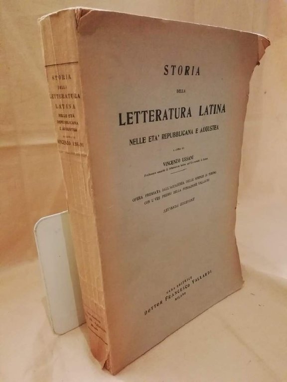 STORIA DELLA LETTERATURA LATINA Nelle età repubblicana e augustea (1950)
