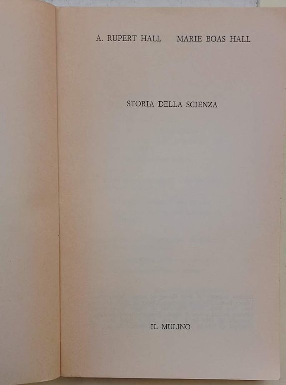 STORIA DELLA SCIENZA(1979)