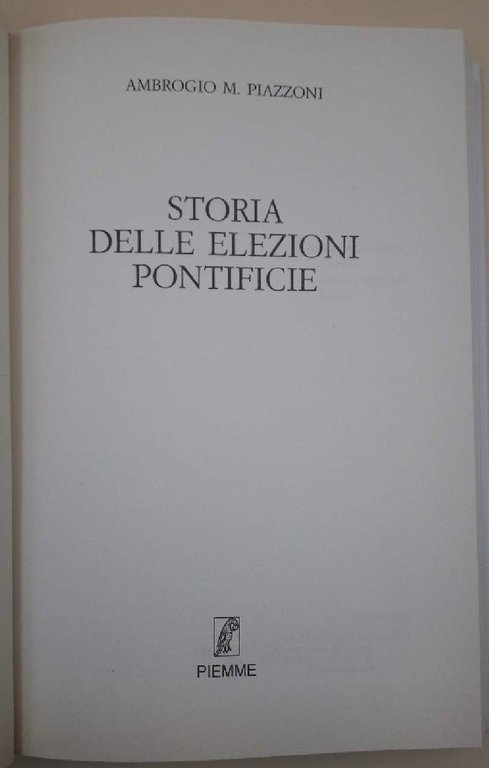 STORIA DELLE ELEZIONI PONTIFICIE(2003)