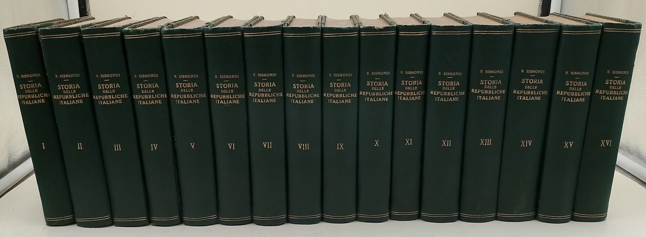 Storia delle Repubbliche Italiane dei secoli di mezzo- 16 tomi