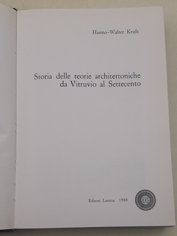 Storia delle teorie architettoniche da Vitruvio al Settecento | Immagine Gallery 2
