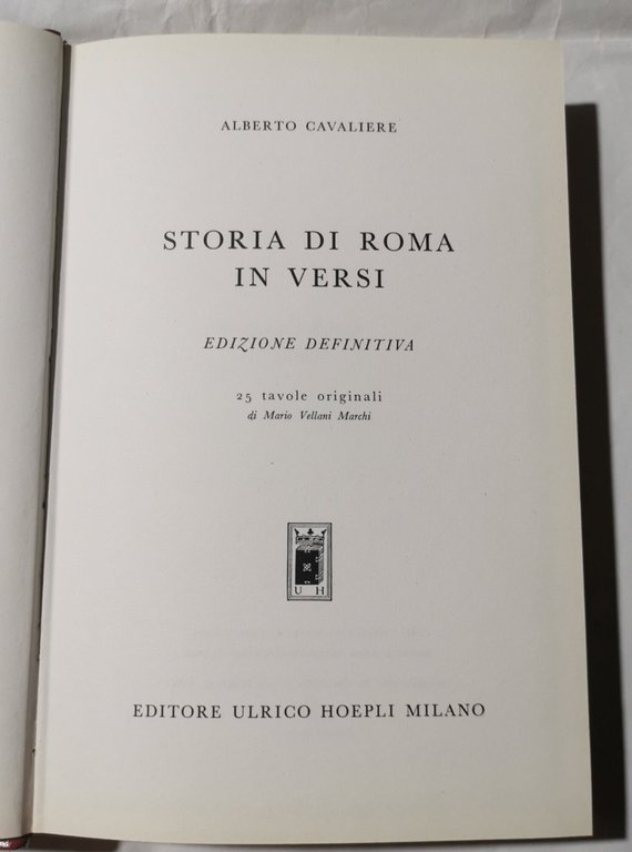 Storia di Roma in versi
