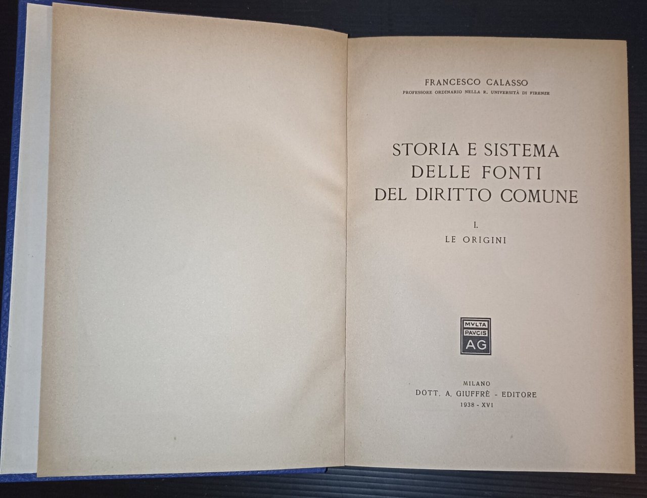 Storia e sistema delle fonti del diritto comune - I. …