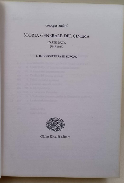STORIA GENERALE DEL CINEMA (1978)