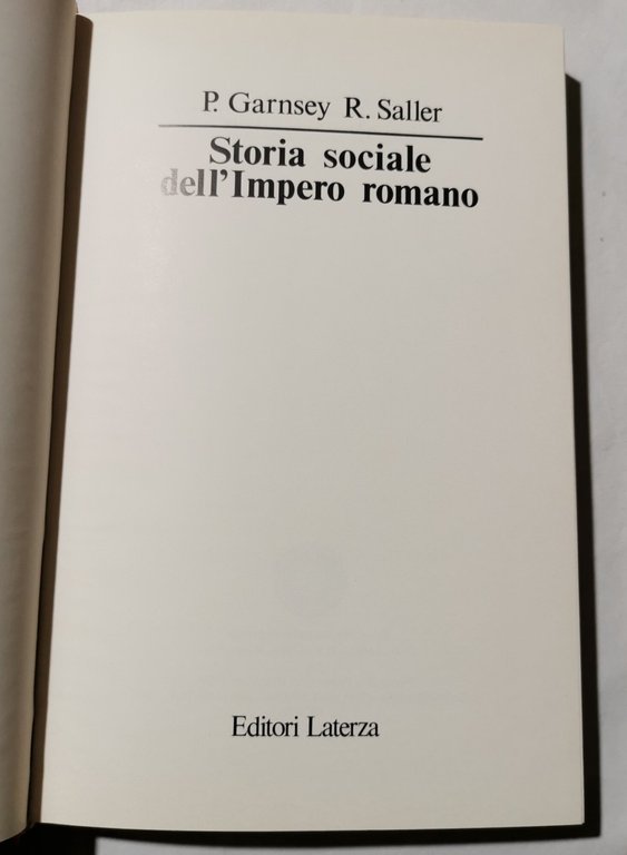 Storia sociale dell'Impero romano