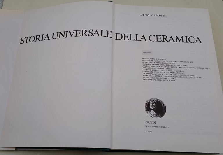 Storia universale della ceramica- vol. I