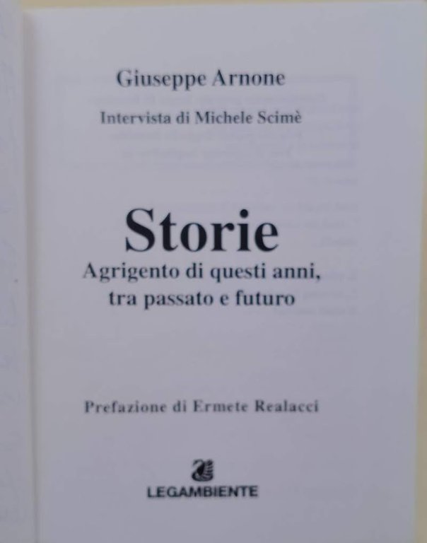 STORIE-AGRIGENTO DI QUESTI ANNI TRA PASSATO E FUTURO(1997)