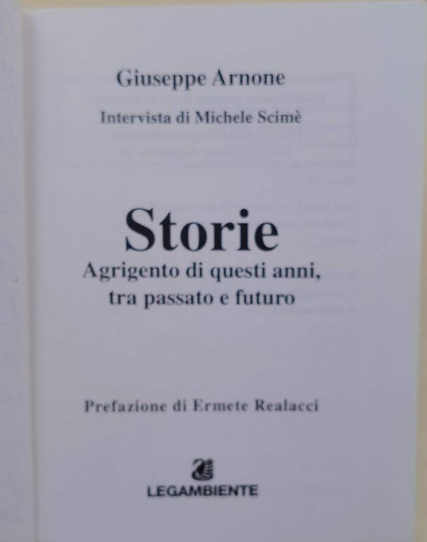 STORIE-AGRIGENTO DI QUESTI ANNI TRA PASSATO E FUTURO(1997)