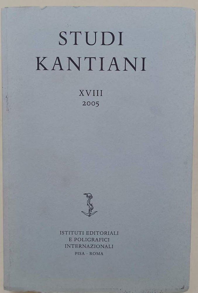 STUDI KANTIANI -XVIII-2005