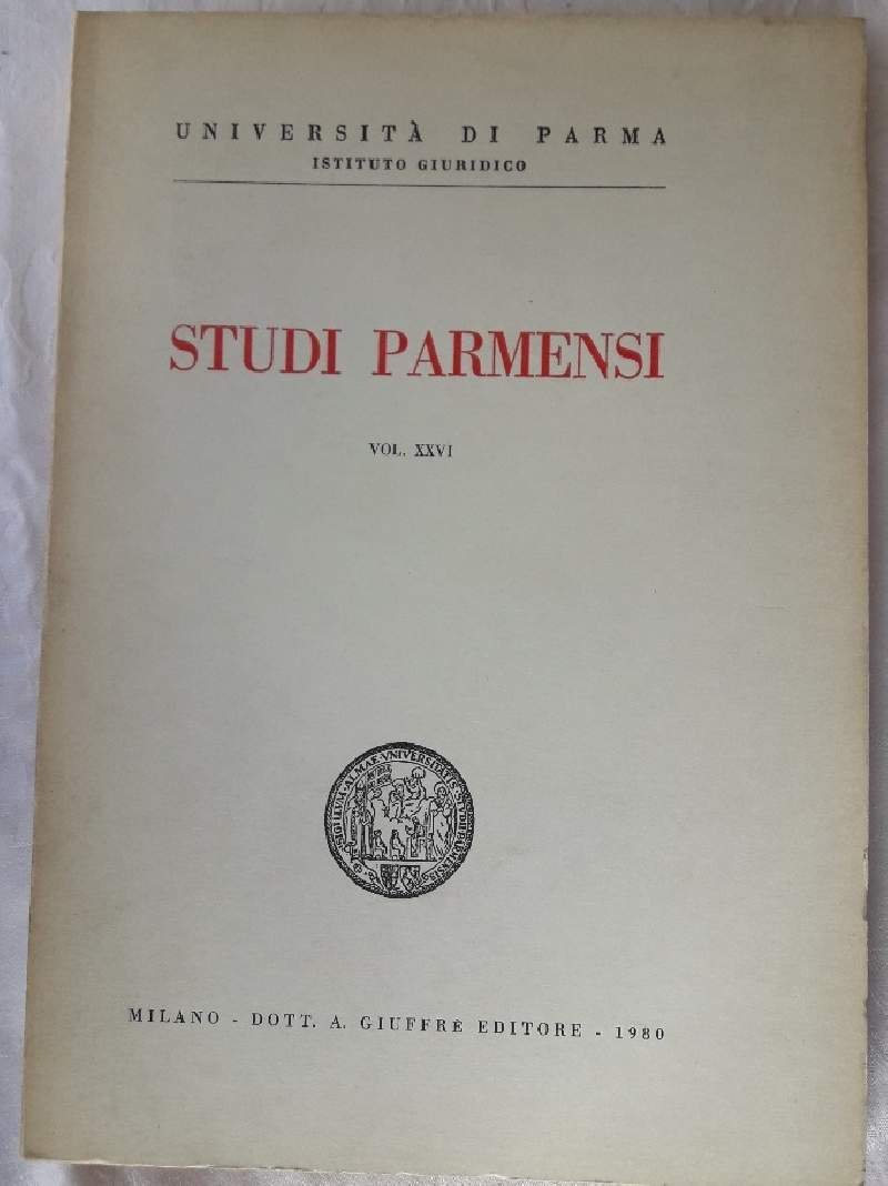 STUDI PARMENSI-VOL. XXVI(1980)