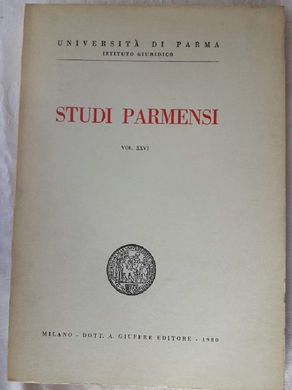 STUDI PARMENSI-VOL. XXVI(1980)