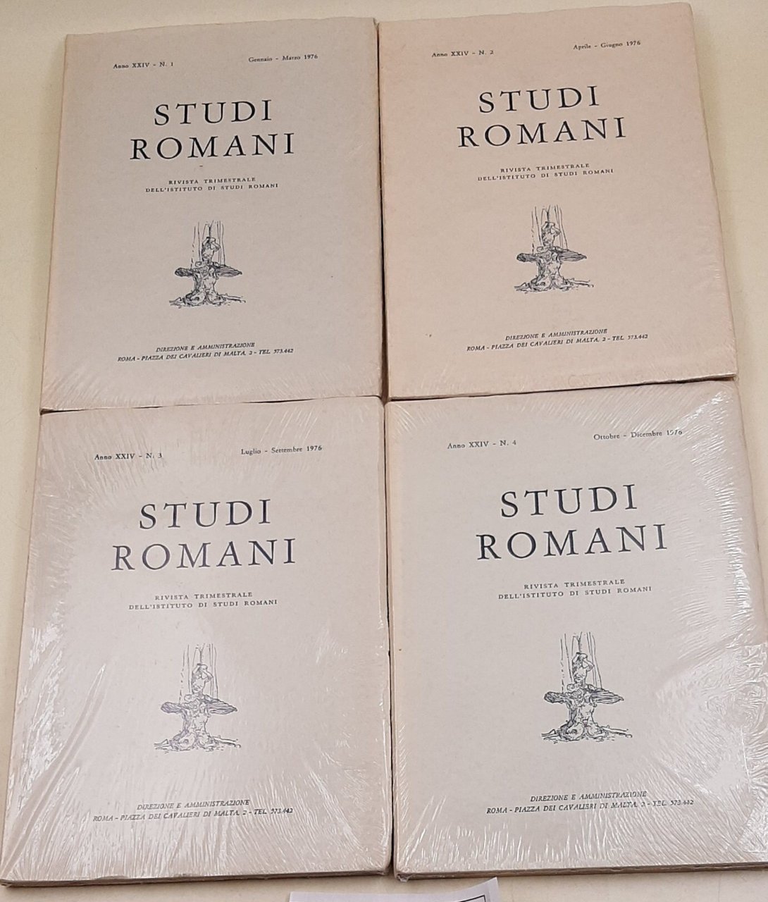 Studi Romani - Anno XXIV nn. 1-2-3-4 4 Voll. completo … | Immagine principale