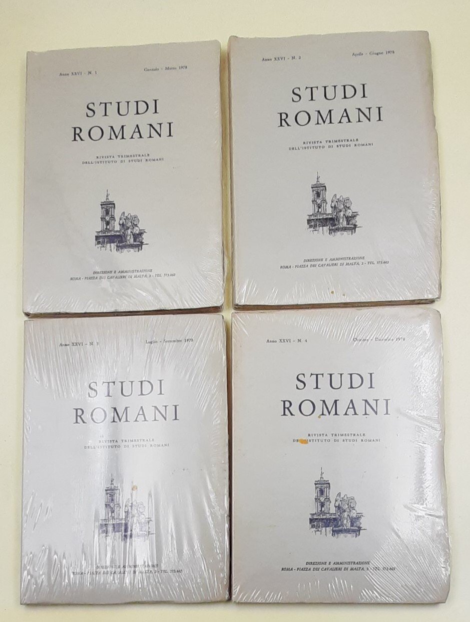 Studi Romani - Anno XXVI - Rivista trimestrale dell'Istituto di … | Immagine principale