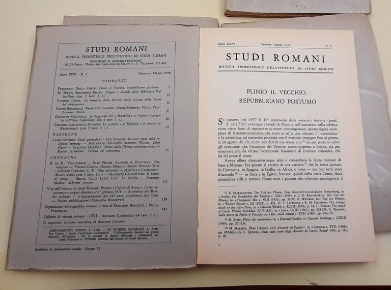 Studi Romani - Anno XXVI - Rivista trimestrale dell'Istituto di … | Immagine Gallery 2