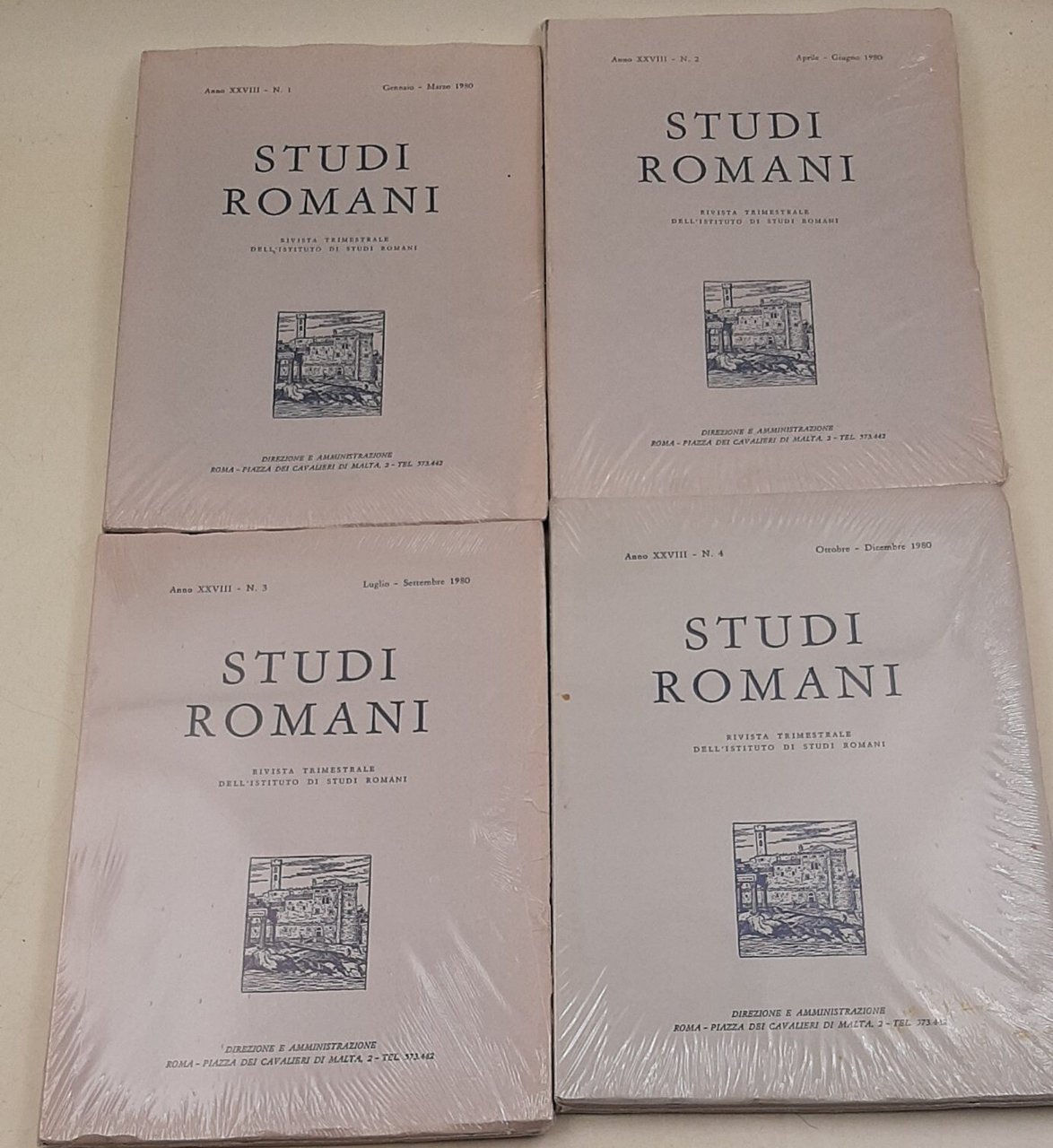 Studi Romani - Anno XXVIII nn. 1-2-3-4- 4 Voll.- completo … | Immagine principale