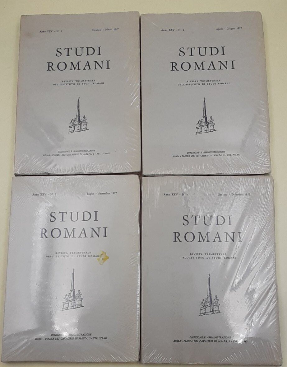Studi Romani - Rivista trimestrale dell'Istituto di Studi Romani . … | Immagine principale