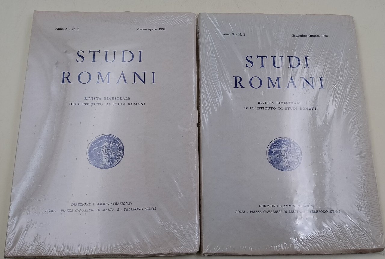 Studi Romani- rivista bimestrale dell'Istituto di Studi Romani- Anno X, …