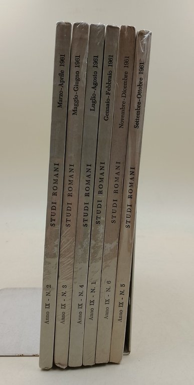 Studi Romani- Rivista bimestrale di Studi Romani-Anno IX- 6 voll.1961