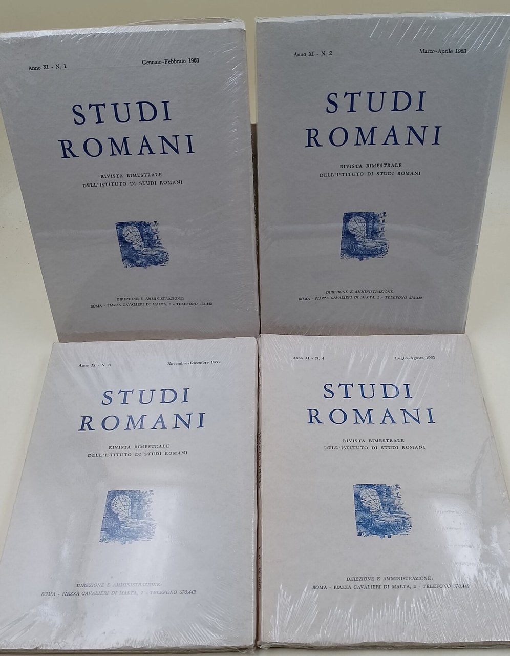 Studi Romani-Rivista bimestrale dell'Istituto di Studi Romani- Anno XI-4 voll.