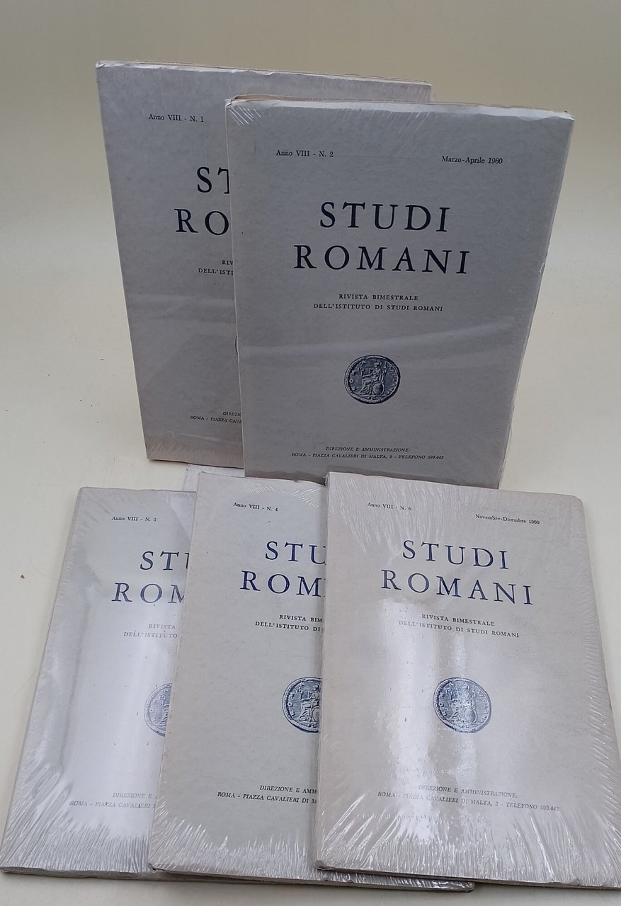 Studi Romani-Rivista bimestrale dell'Istituto di Studi Romani Anno VIII-5 numeri …