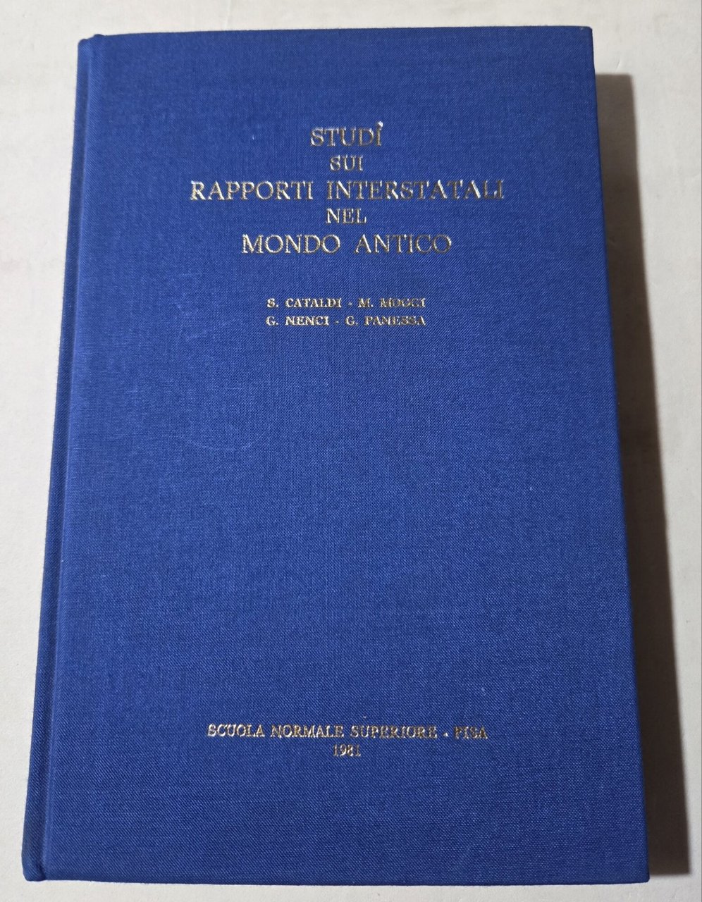 Studi sui rapporti interstatali nel mondo antico