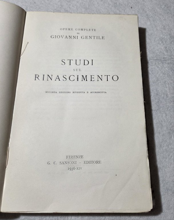 Studi sul Rinascimento | Immagine Gallery 2