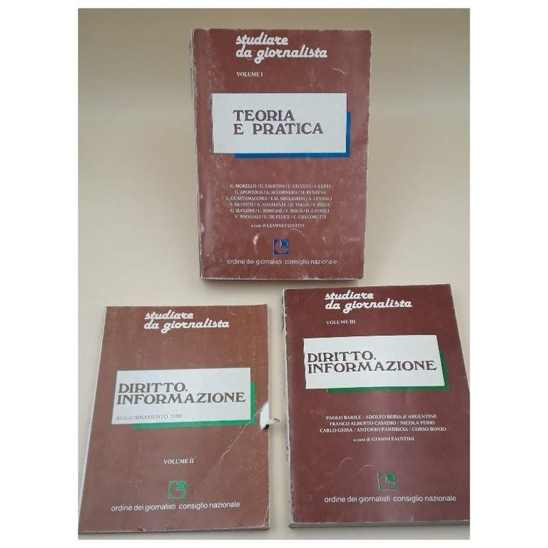 STUDIARE DA GIORNALISTA-3 VOLL.(1988)