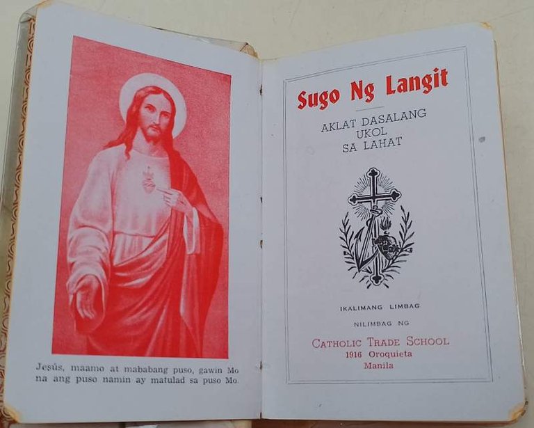 SUGO NG LANGIT- AKLAT DASALANG UKOL SA LAHAT(1916)