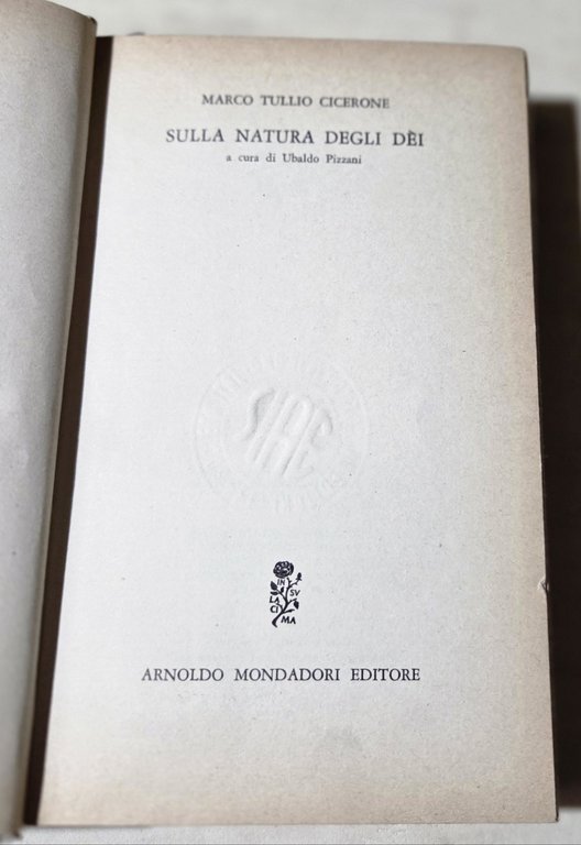 Sulla natura degli Dei