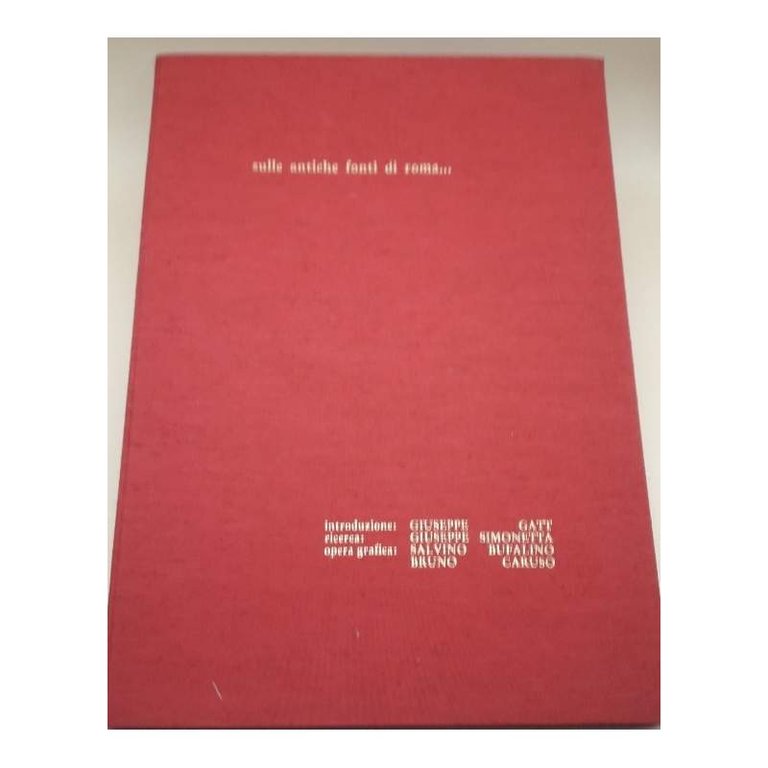 SULLE ANTICHE FONTI DI ROMA(1988)