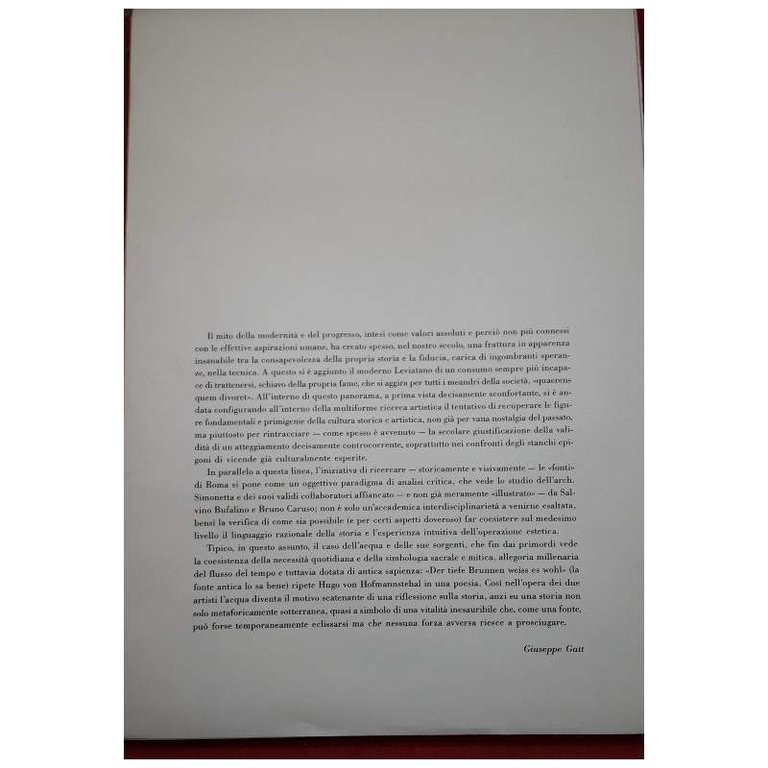 SULLE ANTICHE FONTI DI ROMA(1988)