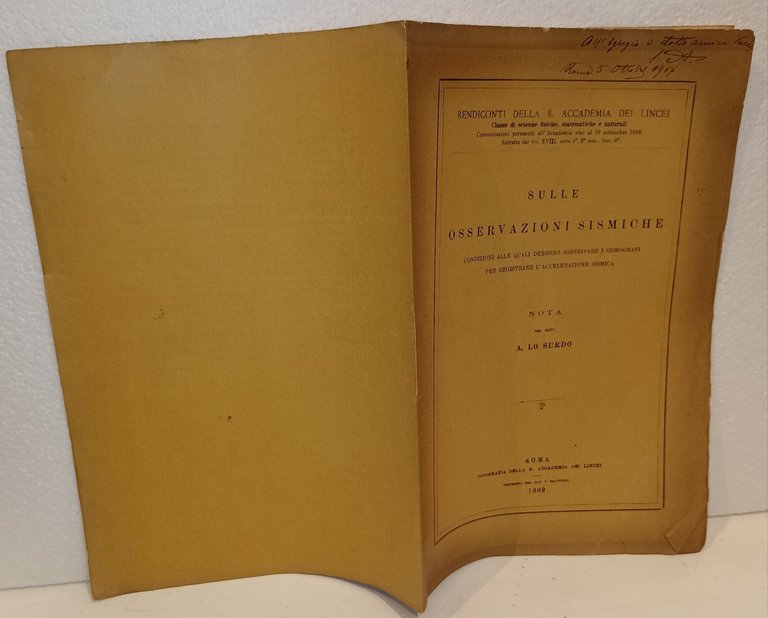 Sulle osservazioni sismiche condizioni alle quali debbono soddisfare i sismografi … | Immagine Gallery 2