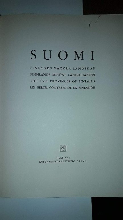 SUOMI- FINLANDS VACKRA LANDSKAP(1933)