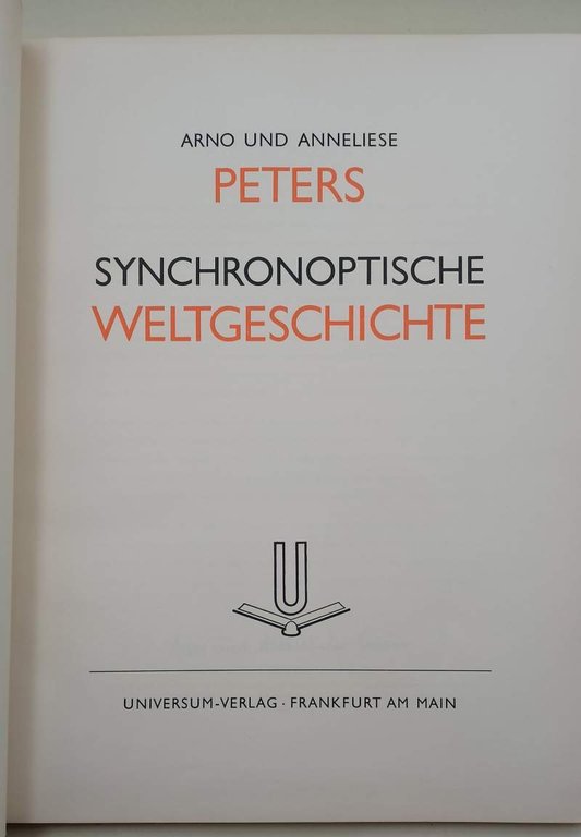 SYNCHRONOPTISCHE WELTGESCHICHTE(1952)