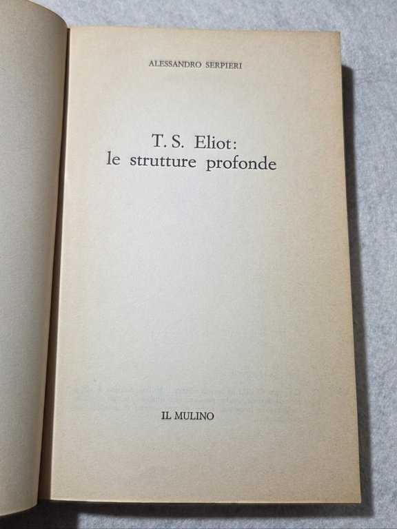 T.S.Eliot: le strutture profonde | Immagine Gallery 2