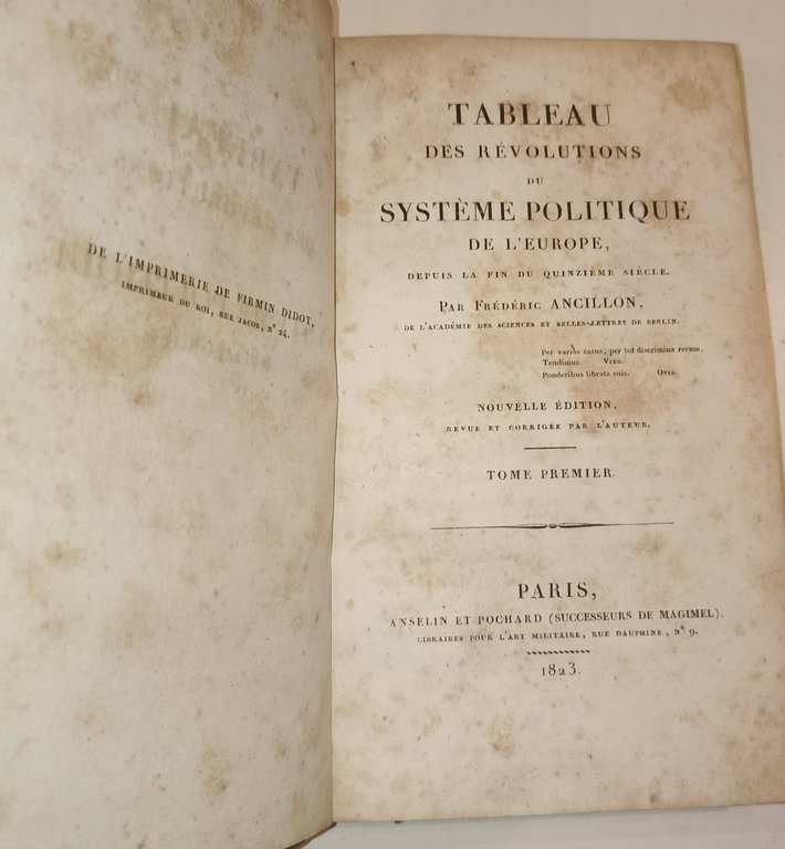 Tableau des révolutions du système politique de l'Europe depuis la … | Immagine Gallery 3