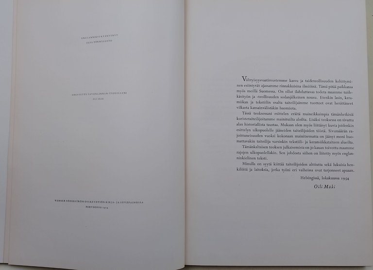 TAIDE JA TYO - FINNISH DESIGNERS OF TODAY